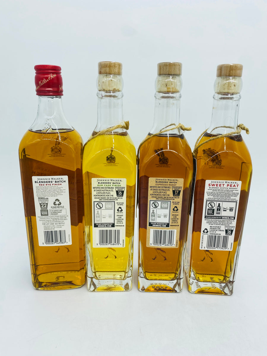 Johnnie Walker Blenders Batch Collection (1 x 700ml, 3 x 500ml