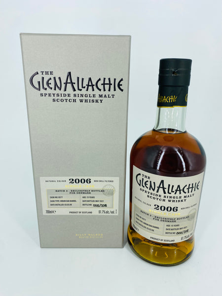 GlenAllachie Single Cask Denmark 2006 15YO Virgin Oak Barrel (700ml)