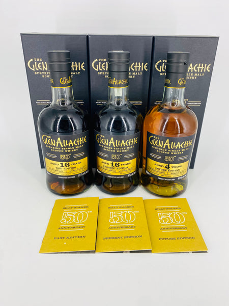 GlenAllachie Billy Walker 50th Anniversary Editions (3 x 700ml)