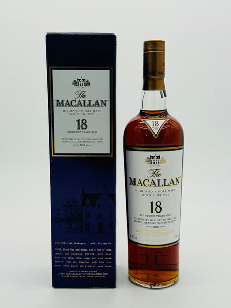 Macallan 18 Year Old 2016 Release (700ml)