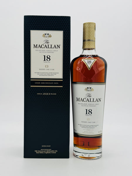 Macallan 18 Year Old Sherry Oak 2023 Release (700ml)
