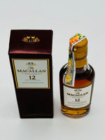 Macallan 12 Year Old Miniatures (50ml)