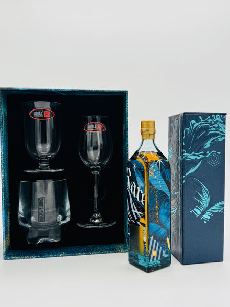 Blue Label Tristan Eaton Limited Edition Design + Riedel glasses set (200ml)