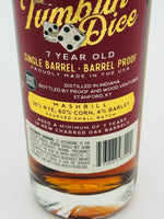 Deadwood Tumblin' Dice Single Barrel Bourbon 7 Year Old (700ml)