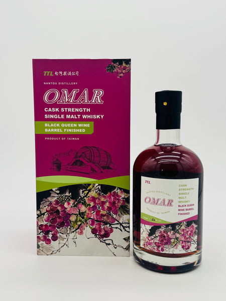 Omar Black-Queen Wine Barrel Cask Strength Single Malt whisky (700ml)