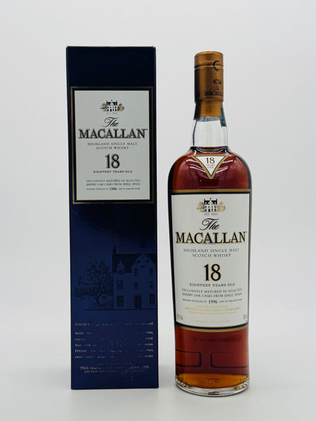 Macallan 18YO 1996 Sherry Oak (700ml)