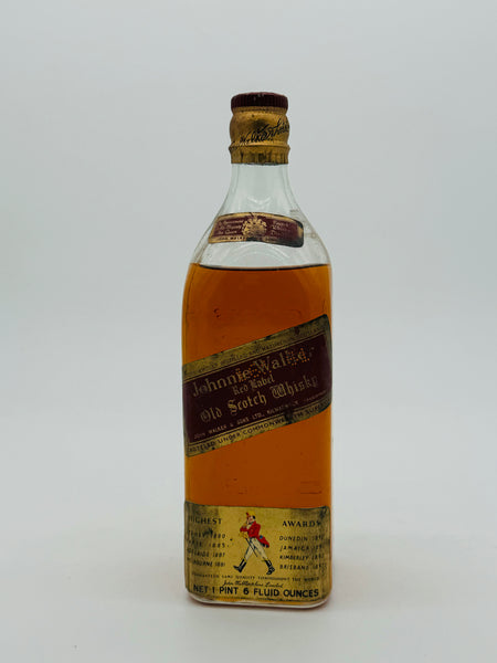 Johnnie Walker Red Label 1960s 1 Pint 6 Fl Oz (650.62ml)