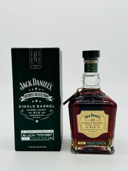 Jack Daniels Heroes Selection Single Barrel Barrel Proof Tennessee Rye Whiskey (750ml)