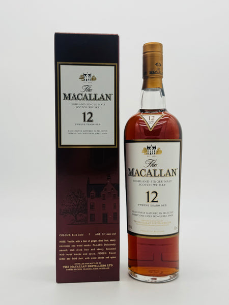 Macallan 12YO Sherry Oak Cask Pre-2018 (700ml)