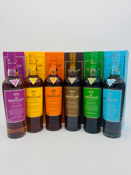 Macallan Editions No. 1-6 Full Set (6 x 700ml)