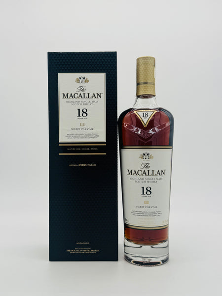 Macallan 18 Year Old Sherry Oak 2018 Release (700ml)