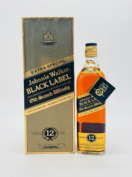 Johnnie Walker Black Label 12YO 1980s With Rare Box (750ml)