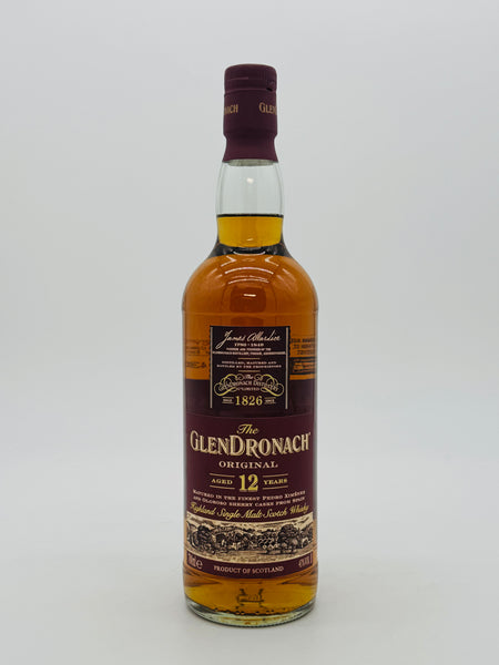 Glendronach Original 12 Year Old Single Malt Scotch Whisky (700ml)
