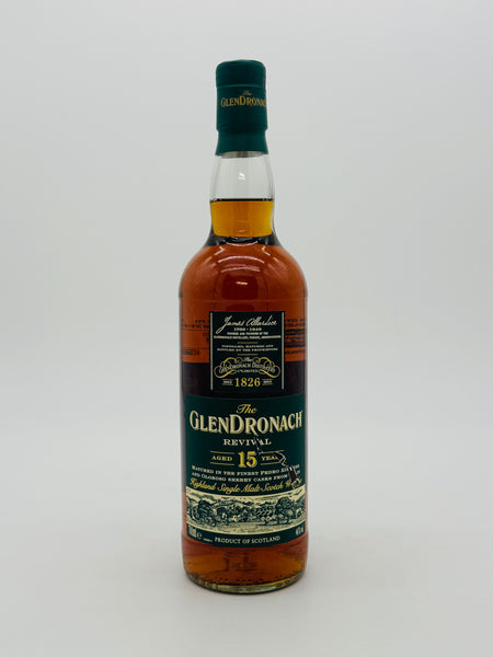 Glendronach Revival 15 Year Old 100% Sherry Matured Single Malt Scotch Whisky (700ml)