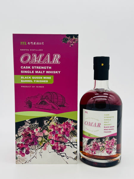 Omar Black-Queen Wine Barrel Cask Strength Single Malt whisky (700ml)