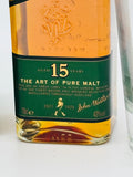 Johnnie Walker 15YO 'Green Label' - in gift box w glass (700ml)