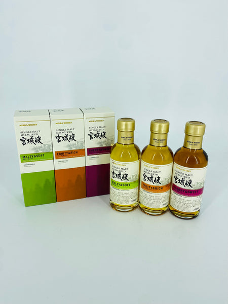 Nikka Single Malt Miyagikyo Set (3 x 180ml)