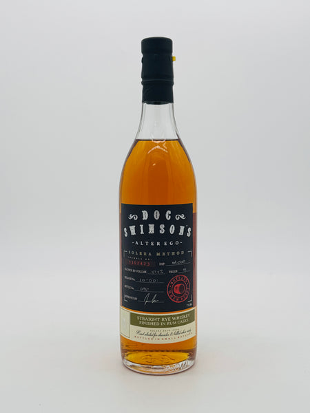 Doc Swinson’s Alter Ego Solera Method Rye Whiskey (750ml)