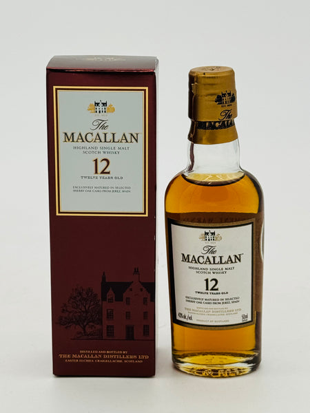 Macallan 12 Year Old Miniatures old version (50ml)