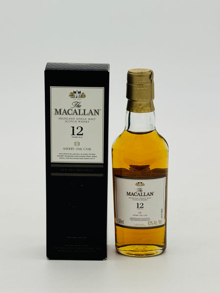 Macallan 12 Year Old Miniatures (50ml)