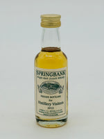 Springbank Private Bottle Distillery Visitors 2013 Miniature (50ml)