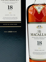 Macallan 18 Year Old Sherry Oak 2020 Release (700ml)
