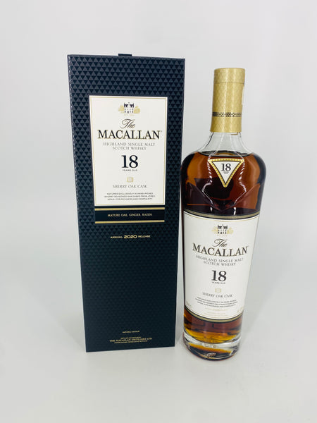 Macallan 18YO Sherry Oak Cask 2020 Release (700ml)