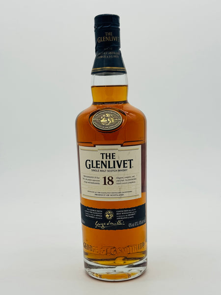 The Glenlivet 18 Year Old Scotch Whisky - Older bottling (700ml)