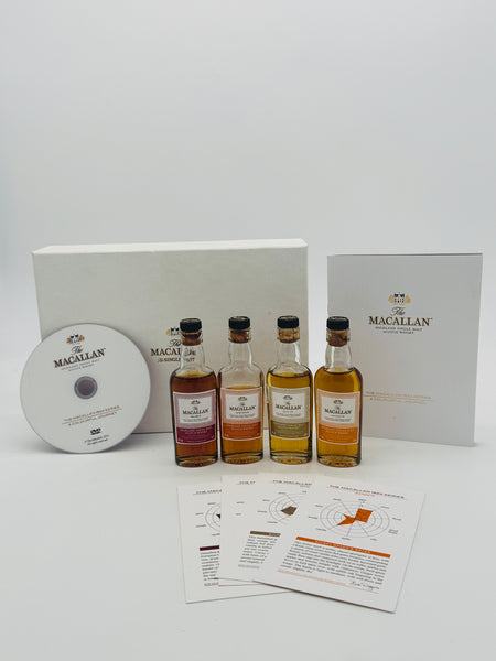 Macallan Gift Box '1824 Series' Set Amber-Gold-Ruby-Sienna (4*50ml) "Sienna Leaking"