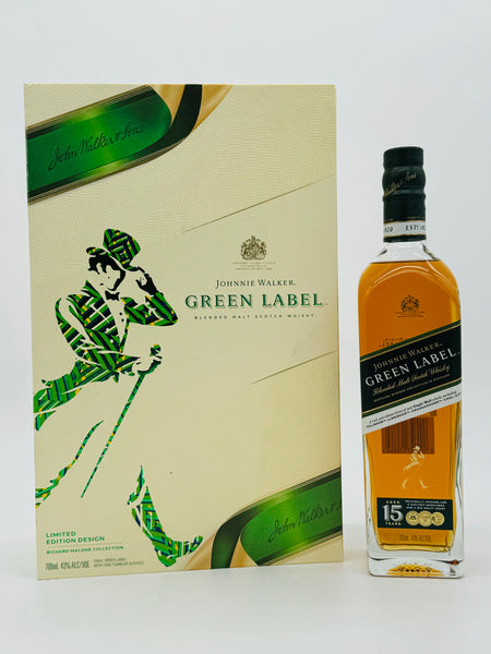 Johnnie Walker Green Label 15 Year Old "Richard Malone" Edition Gift Pack (700ml)