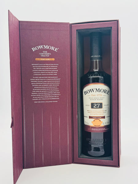 Bowmore Vintner's Trilogy Port Cask 27 Year Old Single Malt Scotch Whisky (700ml)