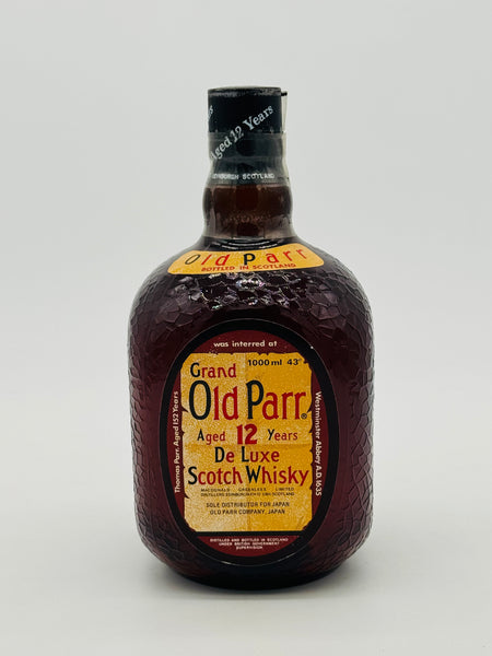 Old Parr 12 years old De Luxe Scotch Whisky "Old Version" (1000ml) Broken seal