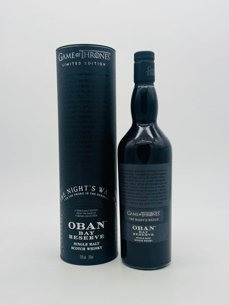 Oban Bay Reserve Game of Thrones The Night's Watch Single Malt Whisky (700ml)