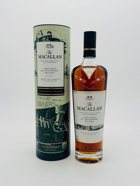 The Macallan James Bond 60th Anniversary Release Decade II Single Malt Scotch Whisky (700ml)