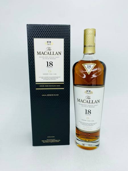 Macallan 18YO Sherry Oak Cask 2023 Release (700ml)