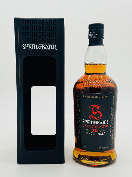 Springbank 12 Y/O Cask Strength Single Malt Scotch Whisky 53.8% (700ml)