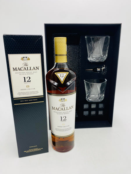 Macallan 12YO Sherry Oak Cask In Gift Pack (700ml)