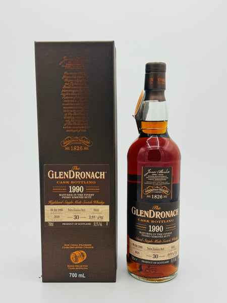 Glendronach 1990 Single PX Cask 30 Year Old #9333 / Batch 18 (700ml)