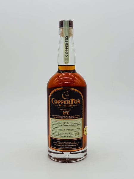 Copper Fox Distlllery Original Rye Whiskey (750ml)
