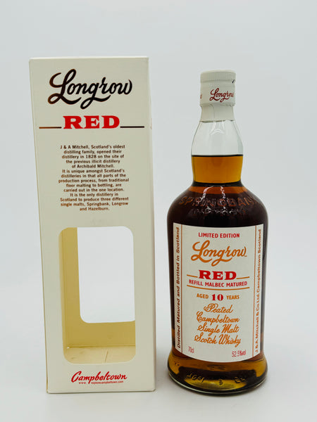 Longrow Red 10 Year Old Refill Malbec (700ml)