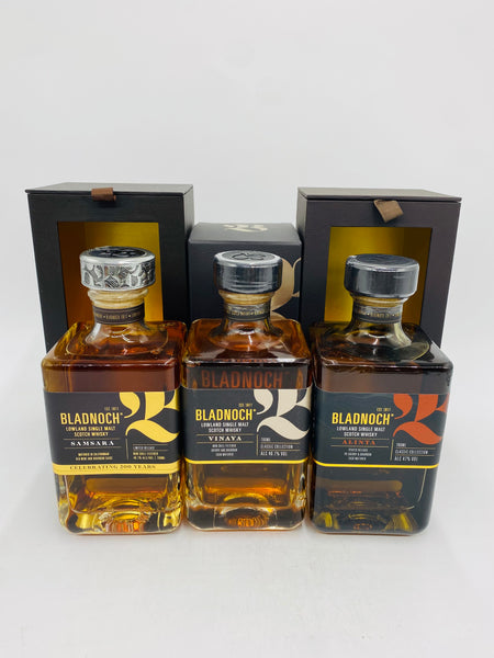 Bladnoch Alinta, Vinaya, Samsara (3 x 700ml)