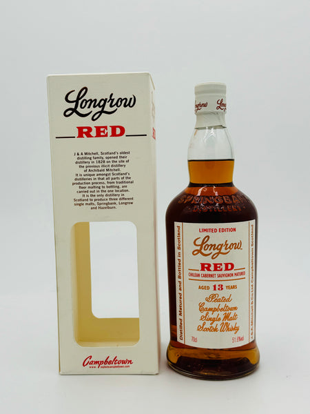 Longrow Red 13 Year Old Chilean Cabernet Sauvignon (700ml)