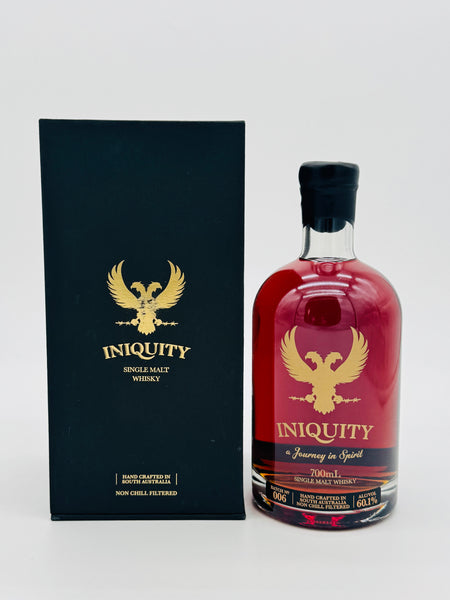 Iniquity Gold Batch 6 – Tin Shed Distilling Australian Whisky (700ml)