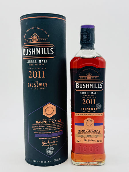 2011 Bushmills Causeway Collection Banyules Cask Finish Cask Strength (700ml)