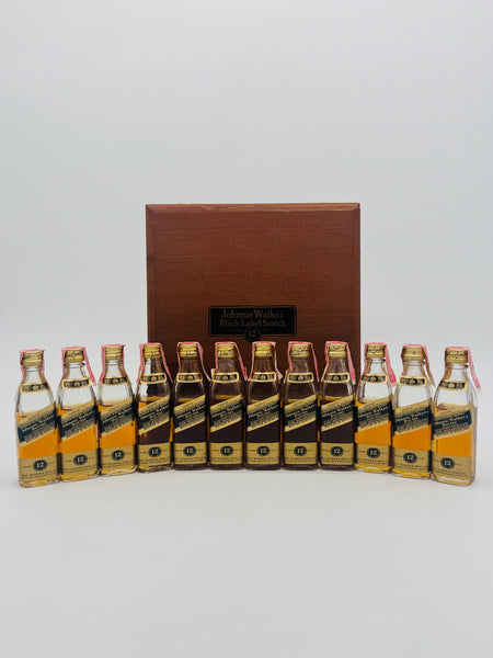 Johnnie Walker 12 Year Old Black Label Miniature 1980s (12*50ml)