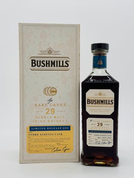 Bushmills The Rare Casks Pedro Ximenez Cask 29 Year Old Single Malt Irish Whiskey (750ml)