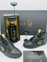 Glenfiddich Grand Cru 23 Year Old x Chase Shiel Shoes Set (700ml bottle, 2x Glasses & Size US 10 Shoes) One of only 23 ever made!
