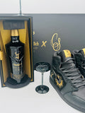 Glenfiddich Grand Cru 23 Year Old x Chase Shiel Shoes Set (700ml bottle, 2x Glasses & Size US 10 Shoes) One of only 23 ever made!