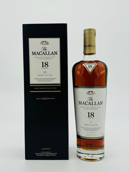 Macallan 18 Year Old Sherry Oak 2023 Release (700ml)