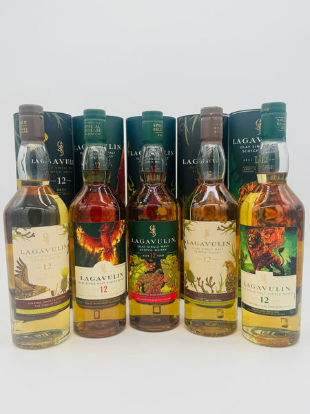 Lagavulin 12 Special Release 2019, 2020, 2021, 2022, 2023 Cask Strength (5*700ml)